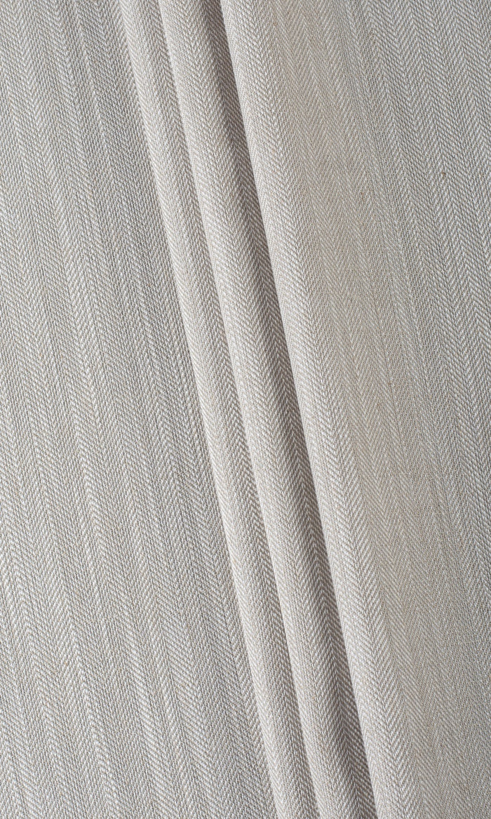 Textured Linen Blend Fabric Material By the Metre (Warm Gray-Brown)
