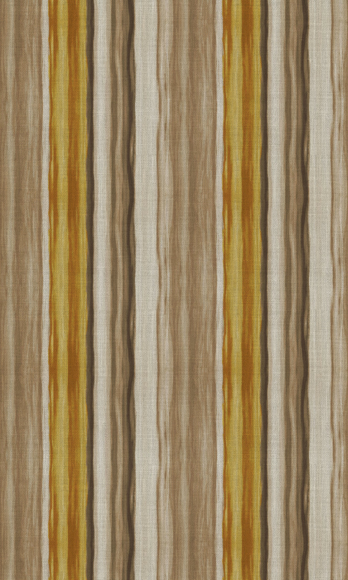 Watercolor Effect Striped Drapes (Yellow/ Brown) Extra Long Short Wide