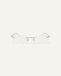 Face shot of Bonnie Clyde Lisp optical frames in pink.
