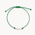 Little Fish Cord Bracelet with green cord