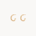 Little Tree Bark Stability Hoop in 14k yellow gold