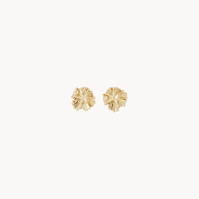 Little Wildflower Earring in 14k yellow gold