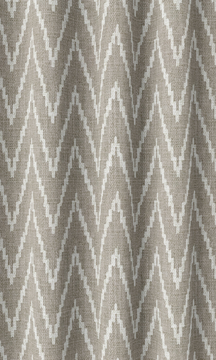 Chevron Print Curtains (Grey/ White)
