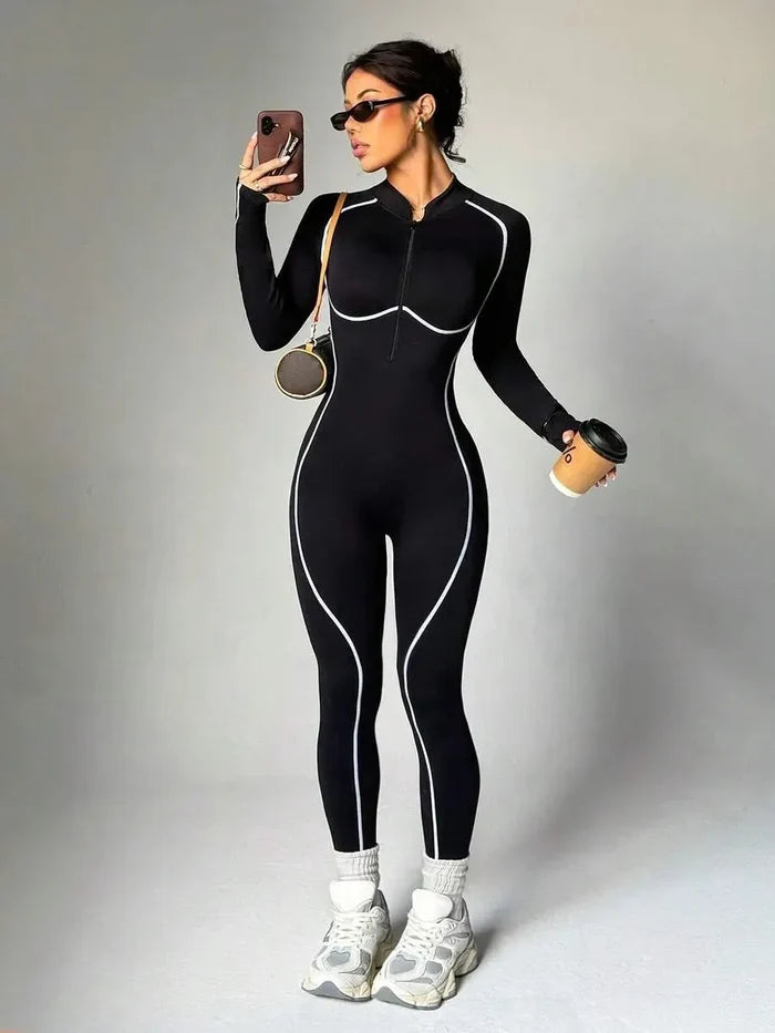 Long Sleeve Zip-Up Bodysuit