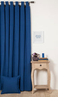 Cotton Curtain Panels (Blue)