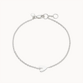 Lovely Heart Bracelet Silver in sterling silver