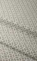 Geometric Print Curtains (Warm Grey)