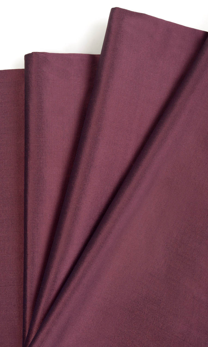 Shantung Silk Fabric Material By the Metre (Wine Purple)