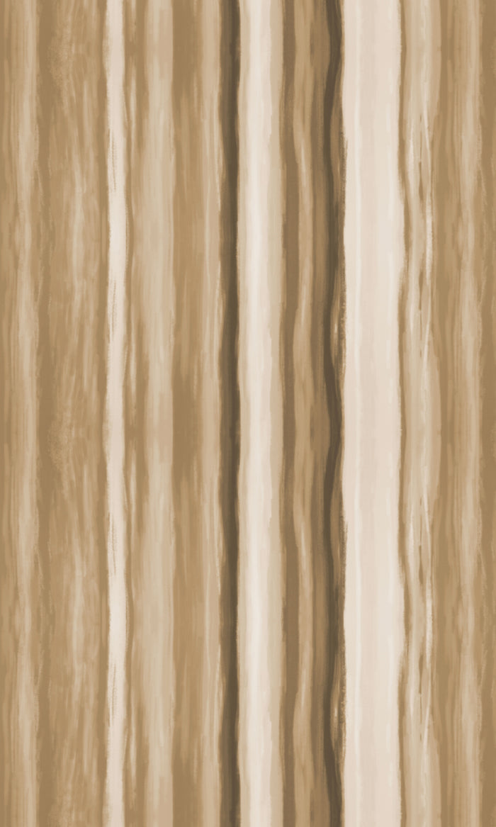 Room Darkening Striped Home Textile Fabric Material By the Metre (Brown/ Beige)