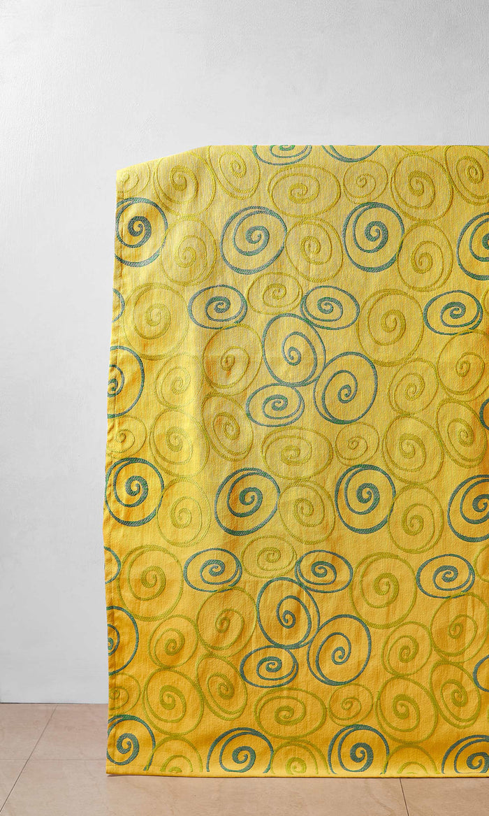 Cotton Window Treatments Fabric By the Metre (Yellow Cotton)