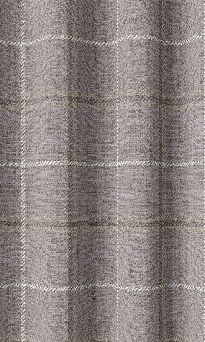 Modern Check Patterned Home Décor Fabric By the Metre (Lavender)