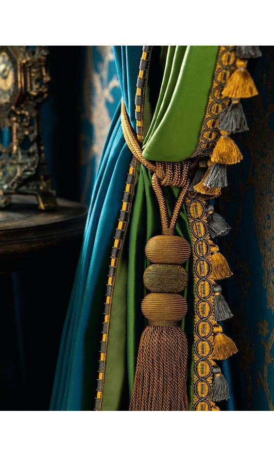 Curtain tassels and trims