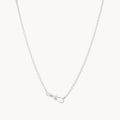 Magic Maker Charm Collector Clasp Silver Chain Necklace in sterling silver with diamonds