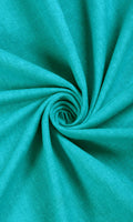 Linen-Blend Home Décor Fabric By the Metre (Turquoise Blue)