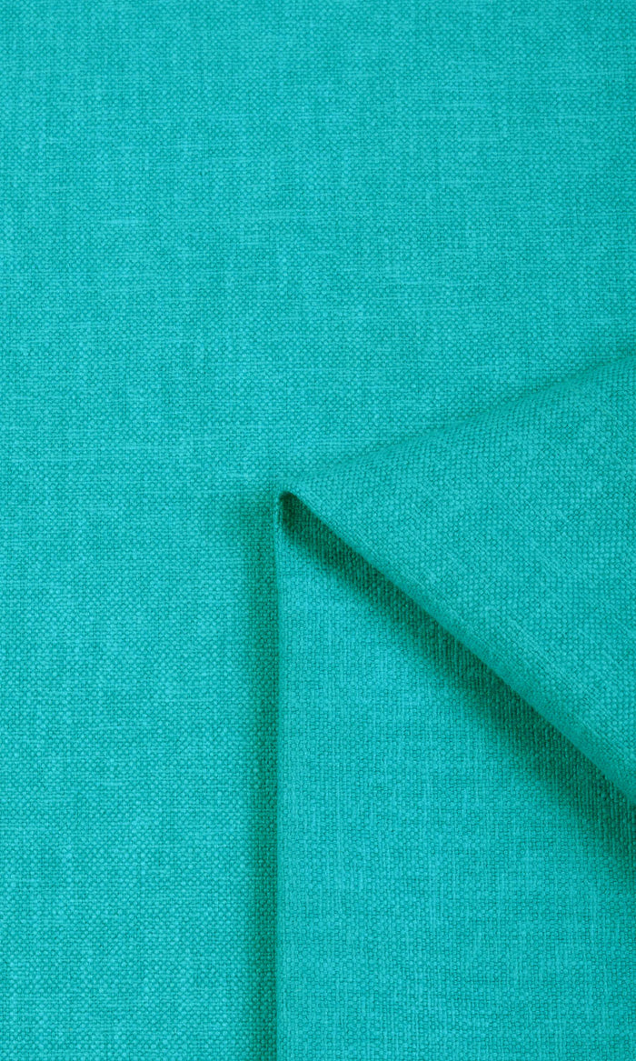 Linen-Blend Fabric Material By the Metre (Turquoise Blue)