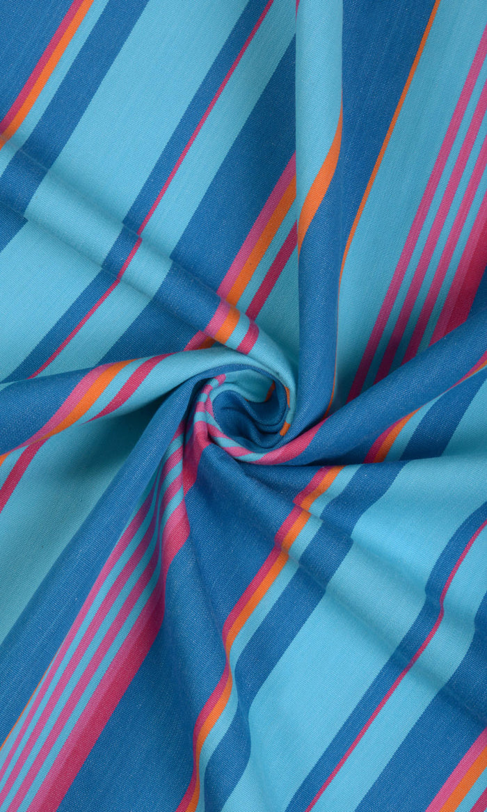 Cotton Curtain Panels (Blue) Extra Long Short Wide