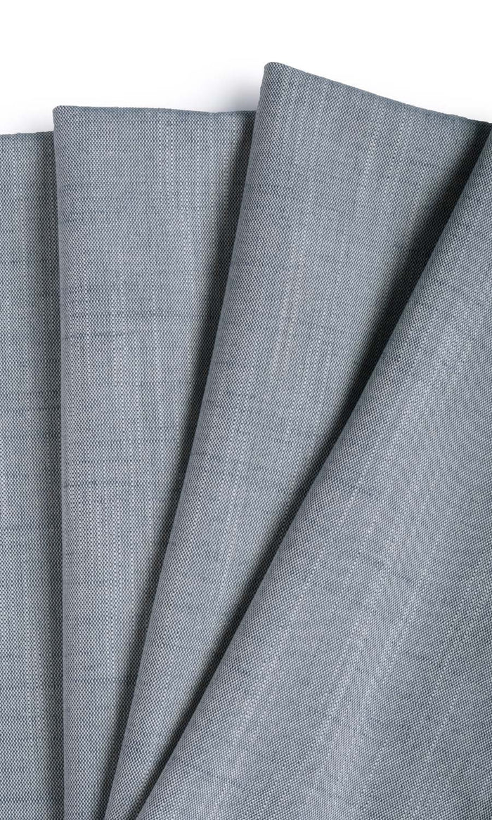 Plain Linen Texture Drapery for Living, Bedroom, Kitchen, Bathroom (Denim Blue)