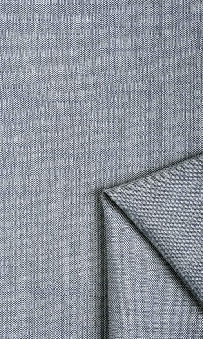 Plain Linen Texture Drapery (Denim Blue) Extra Long Short Wide