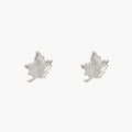 Maple Leaf Earring in sterling silver