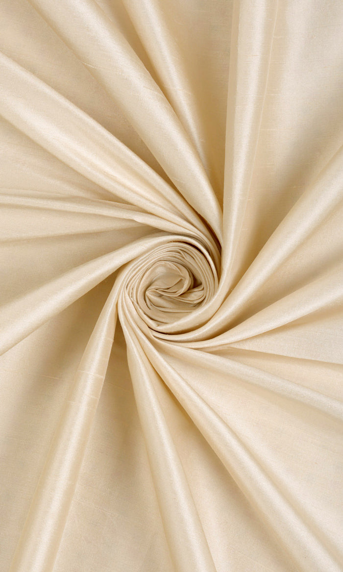 Shantung Silk Home Décor Fabric By the Metre (Pale Beige)