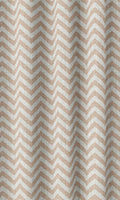Modern Chevron Print Home Décor Fabric By the Metre (Blush Pink/ White)
