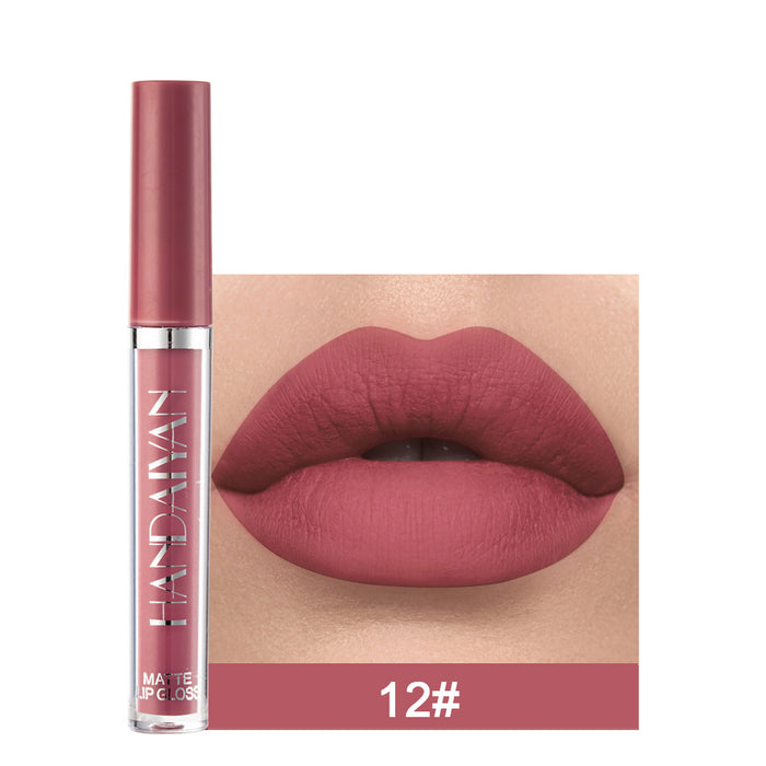 Matte Lip Gloss | Long-Lasting Lip Mud Glaze — Transfer-Proof