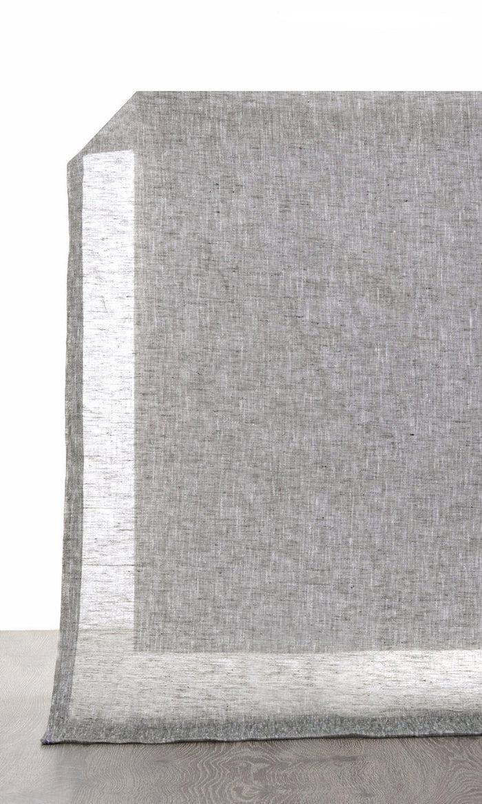 Linen Sheer Made-to-Measure Curtains (Grey)