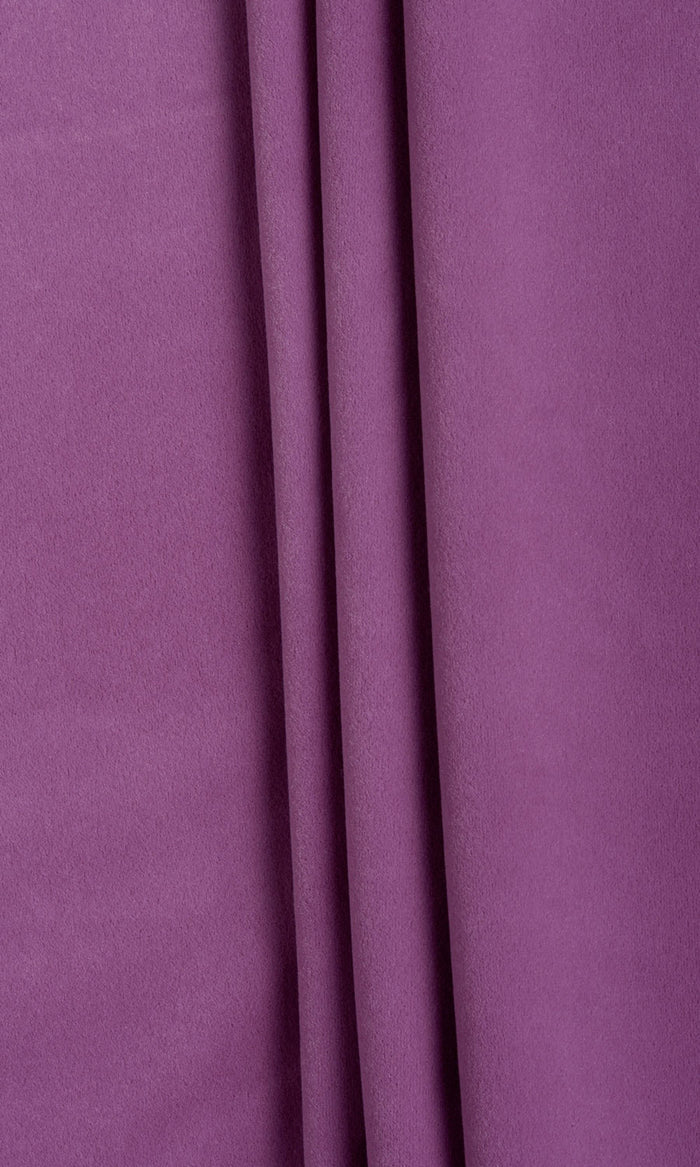 Velvet Fabric Material By the Metre (Purple)