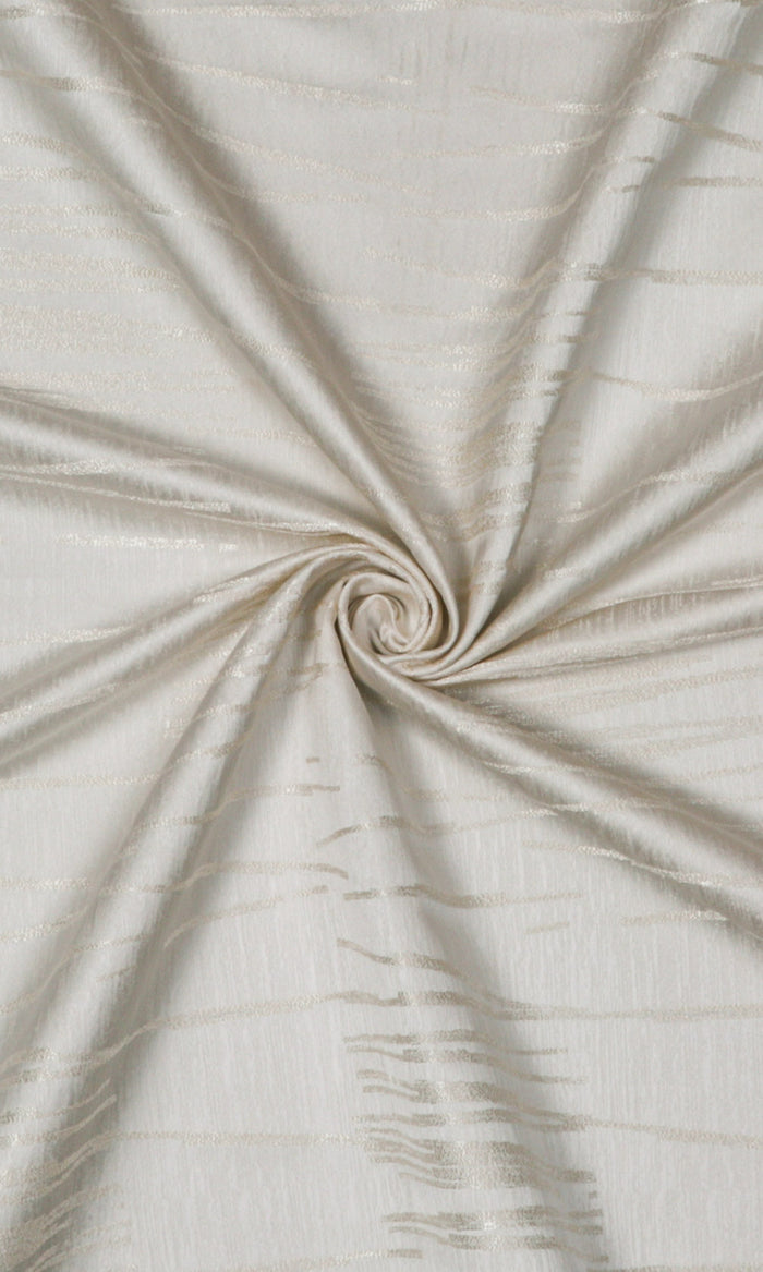 Abstract Patterned Home Décor Fabric By the Metre (Ivory/ Pale Beige)