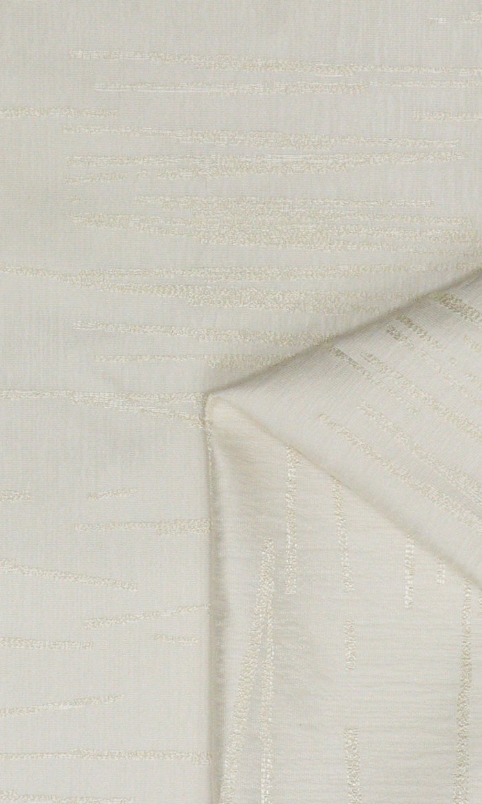 Abstract Patterned Window Treatments Fabric By the Metre (Ivory/ Pale Beige)