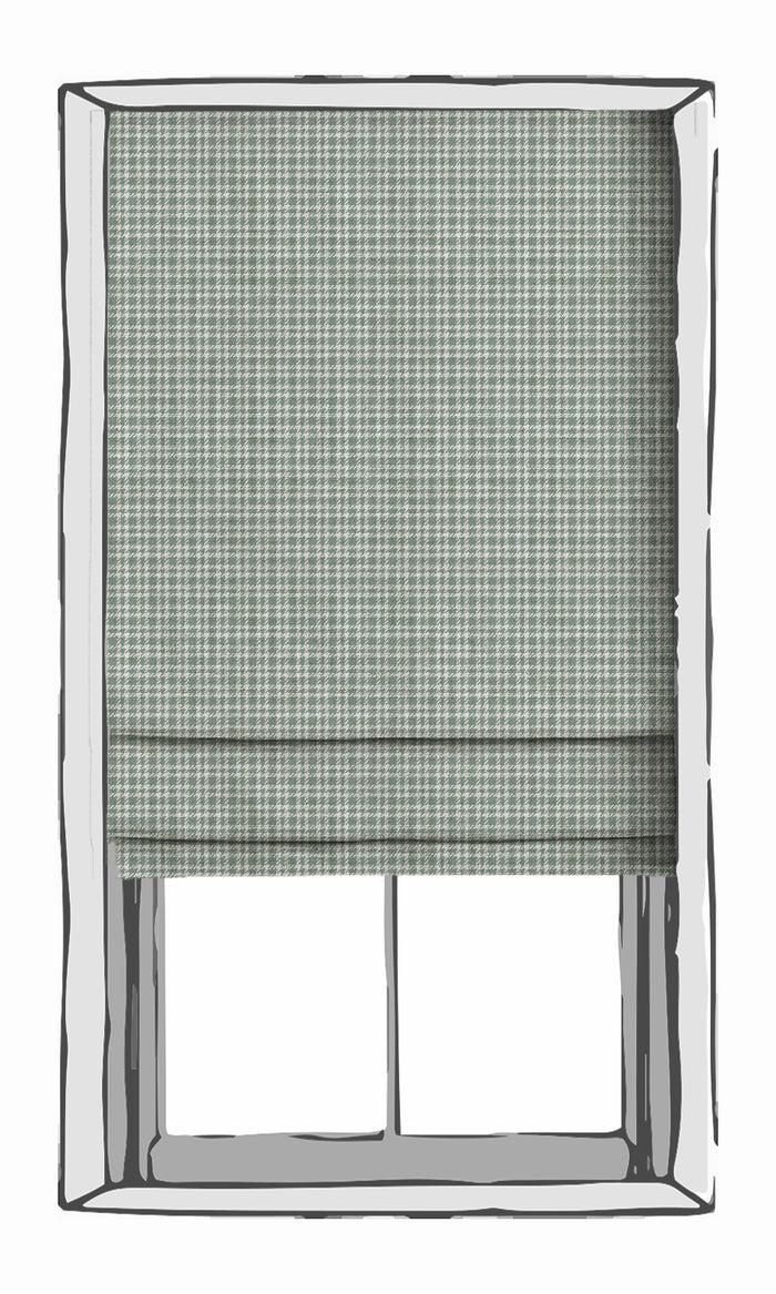 Checkered Drapes (Duck Egg Blue) Extra Long Short Wide