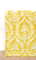 Damask Curtains (Yellow/ White)