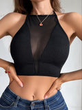 Mesh Backless Bralette Camisole