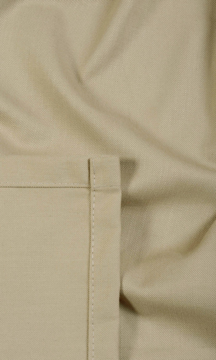 Cotton Curtain Panels (Beige Brown) Extra Long Short Wide