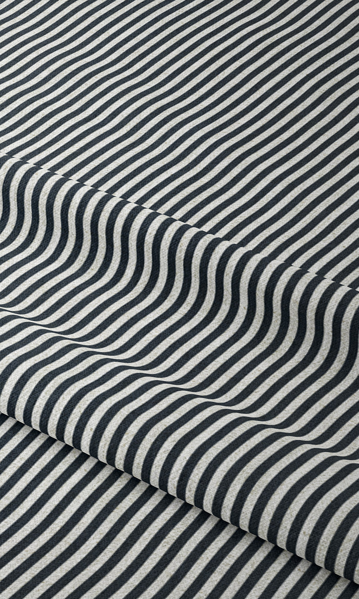 Modern Striped Drapes for Living, Bedroom, Kitchen, Bathroom (Midnight Blue)
