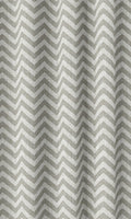 Chevron Print Curtains (Grey/ White)