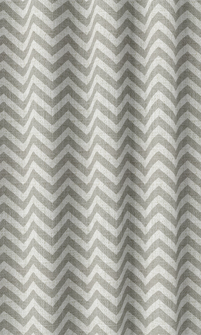 Chevron Print Curtains (Grey/ White)
