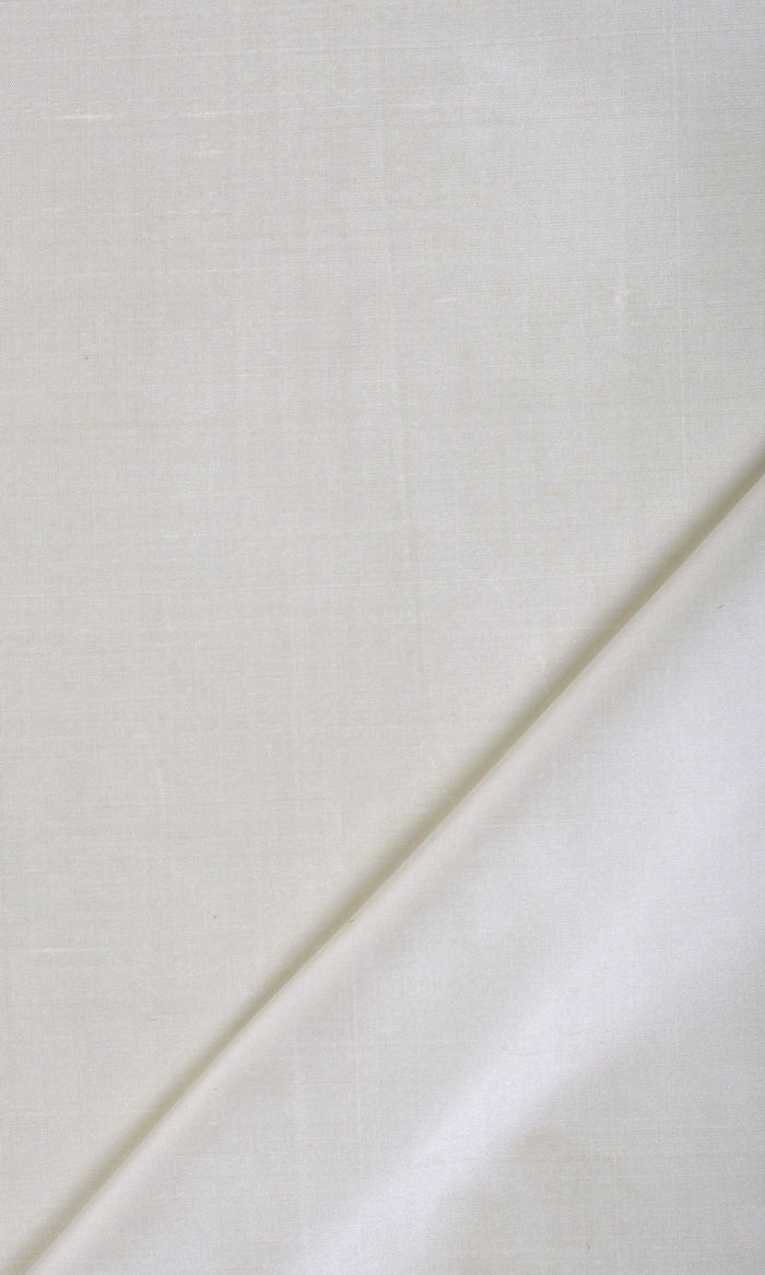 Shantung Silk Made-to-Measure Curtains (White/ Ivory)