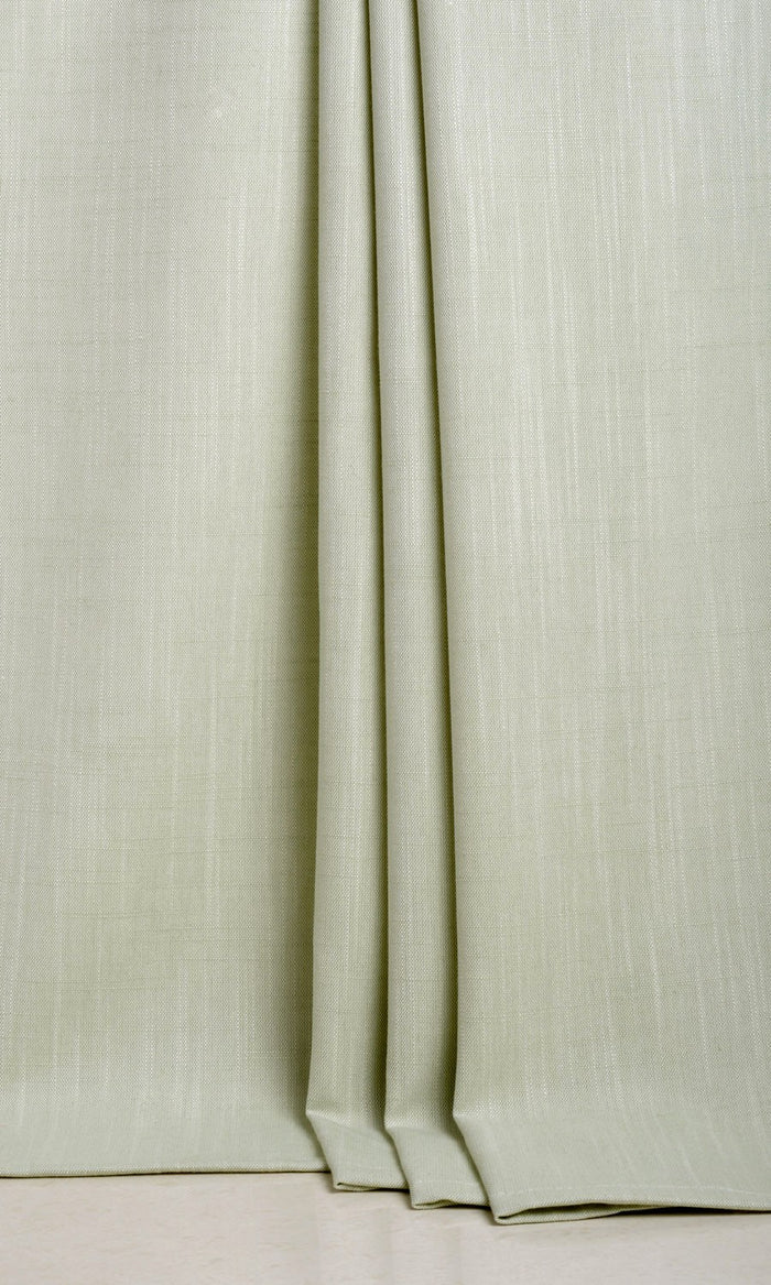 Plain Linen Texture Drapes for Living, Bedroom, Kitchen, Bathroom (Mint Green)