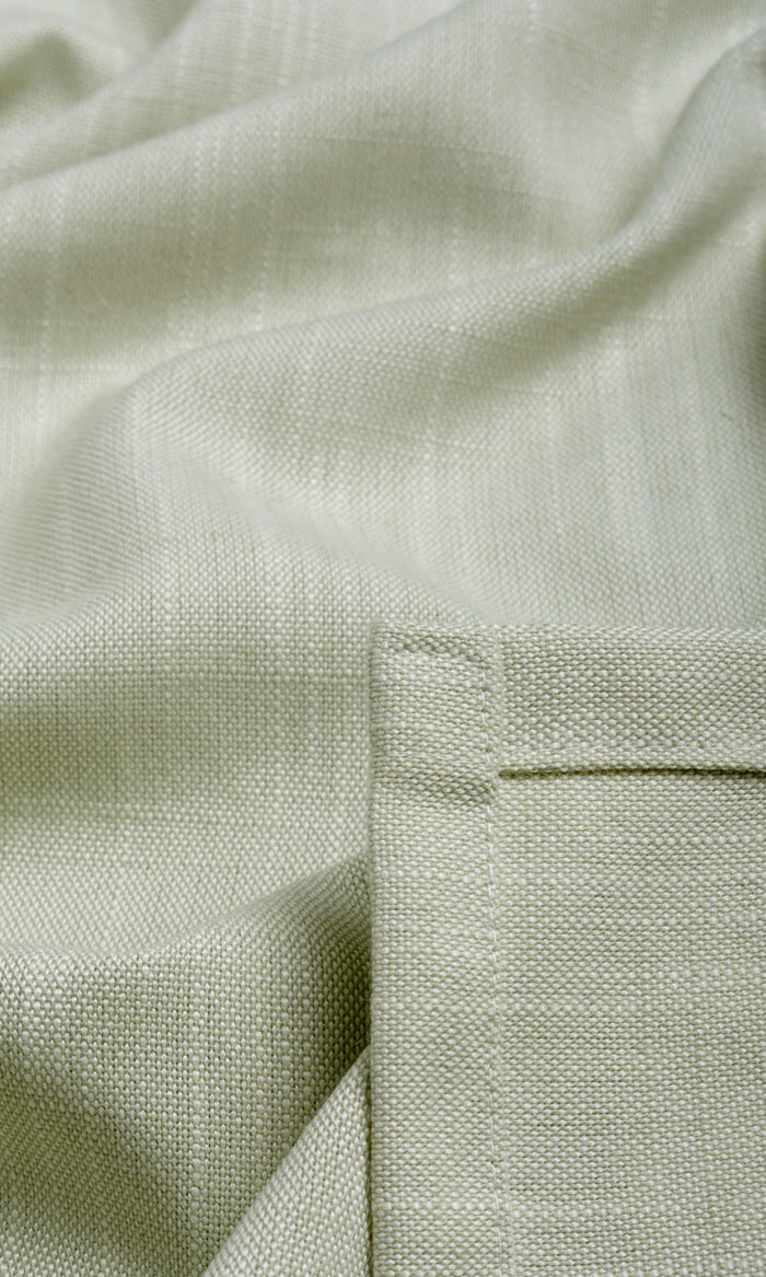 Plain Linen Texture Fabric Material By the Metre (Mint Green)