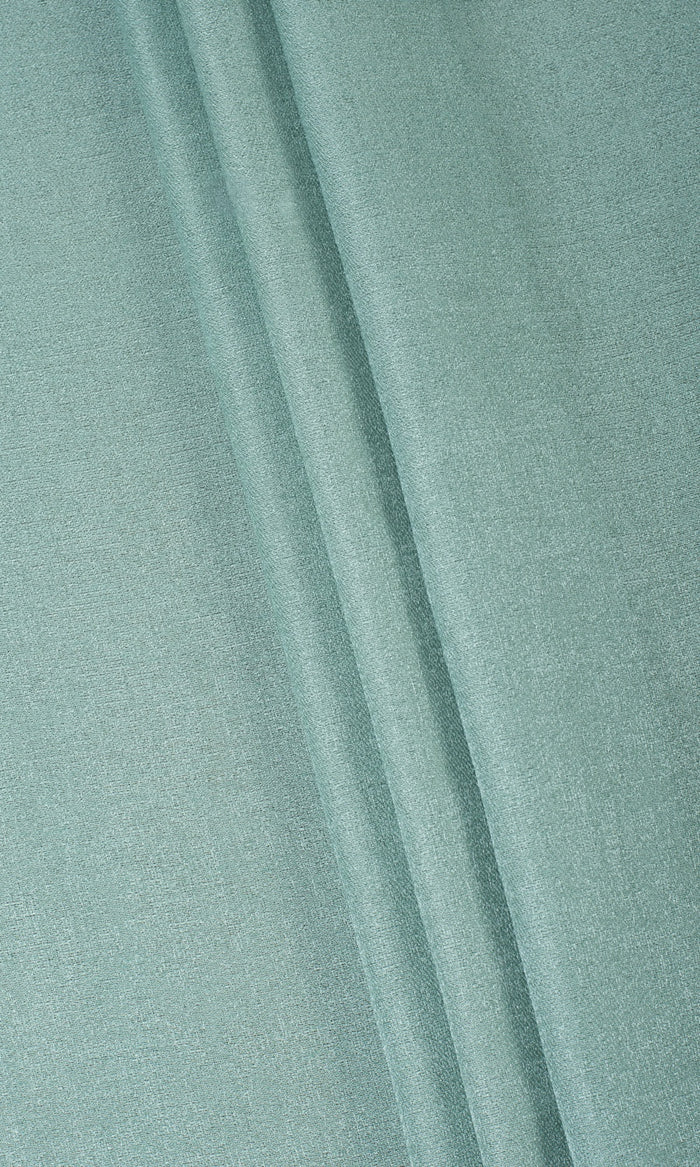 Plain Sheer Window Treatments Fabric By the Metre (Turquoise Green)