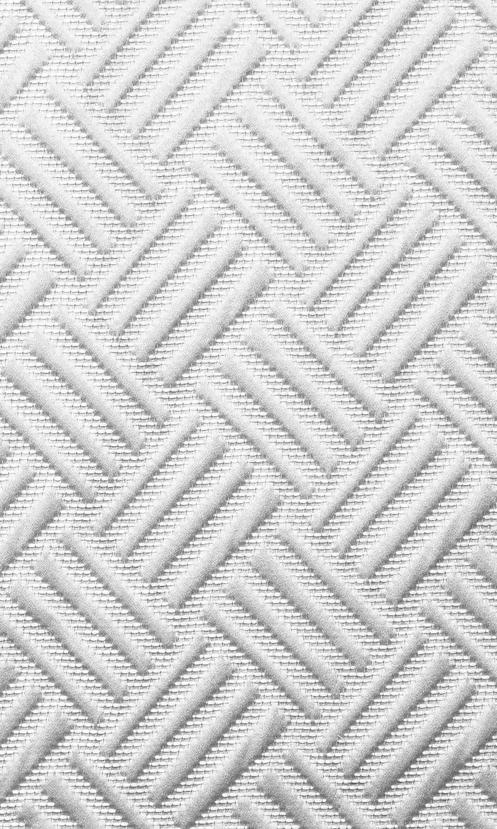 Silk Blend Home Textile Fabric Material By the Metre (Cotton White)