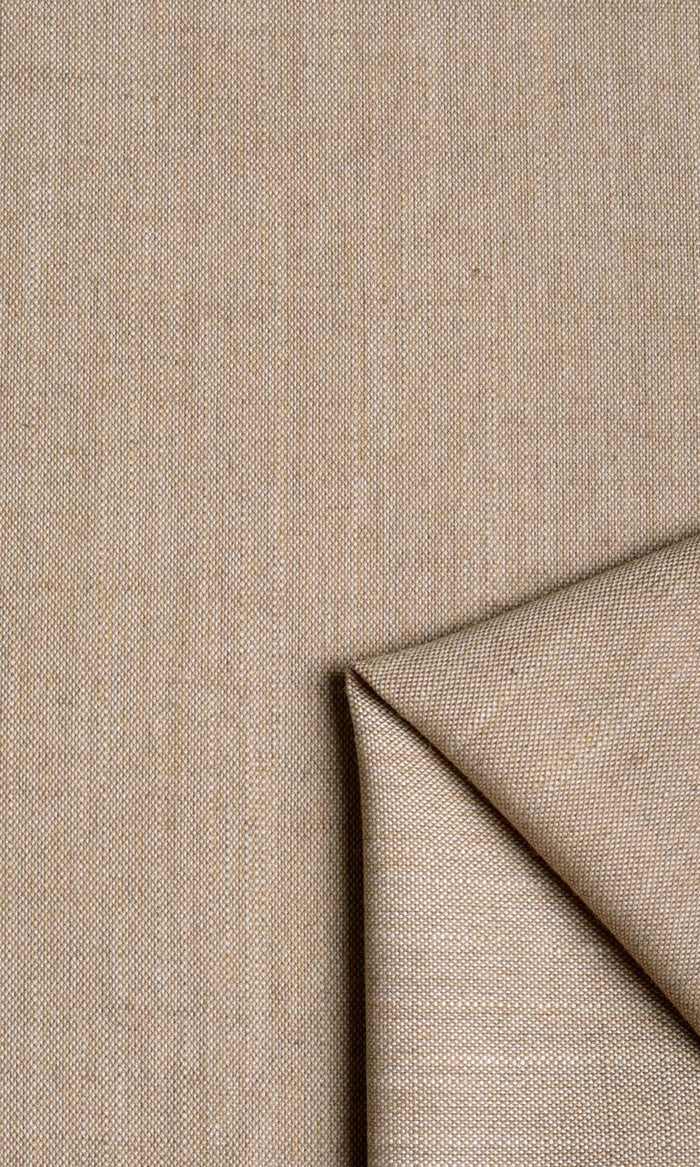 Plain Linen Texture Fabric Material By the Metre (Cinnamon Brown)