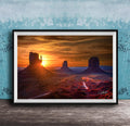 Monument Valley Print – Southwestern Desert Art | Sunrise Sunset Landscape Photo