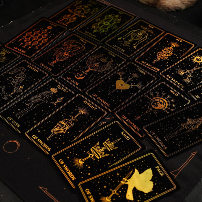 Moonlight Tarot Cards Gold Rainbow Foil