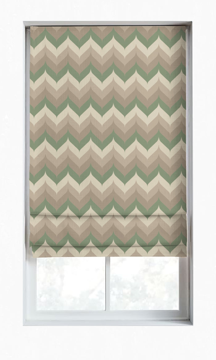 Light Blocking Curtain Panels for Living, Bedroom, Kitchen, Bathroom (Green/ Grey)