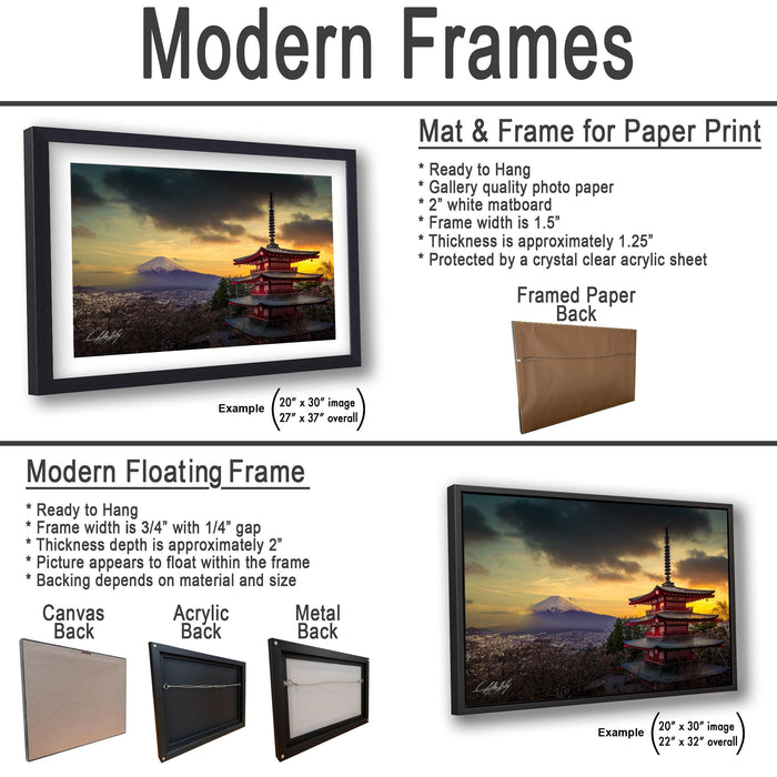 a picture of a frame with a picture of a temple