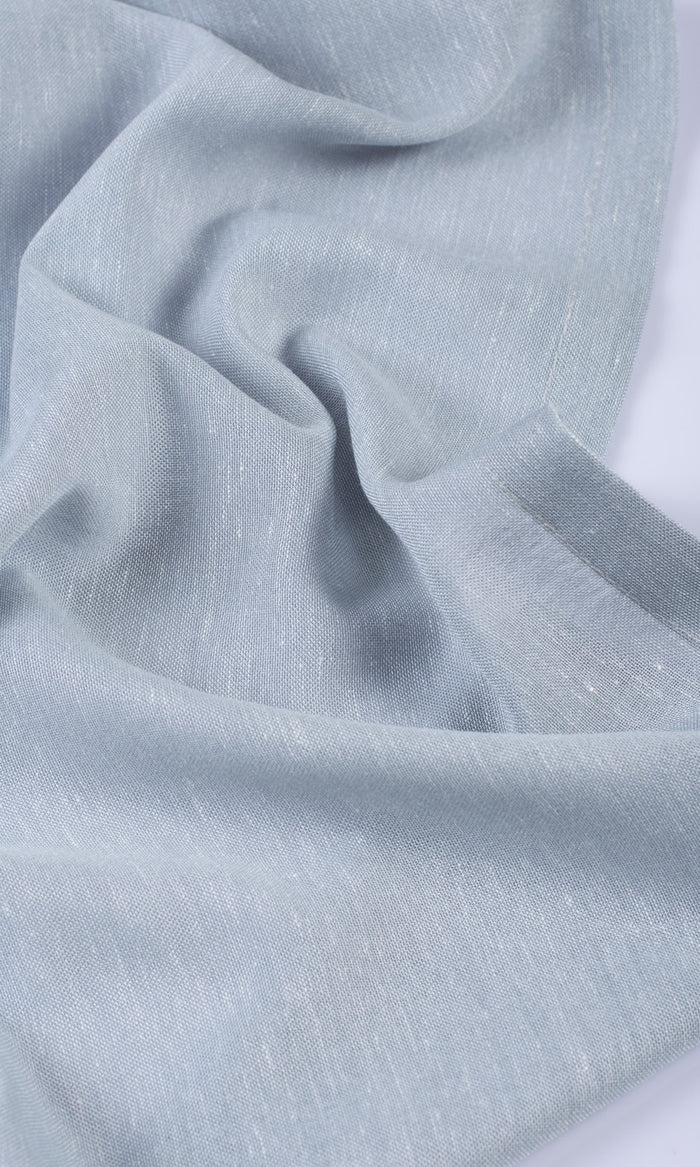 Plain Sheer Fabric Material By the Metre (Periwinkle Gray)