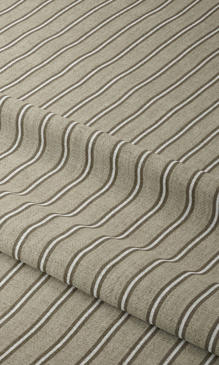 Geometric Print Window Treatments Fabric By the Metre (Beige/ Brown)