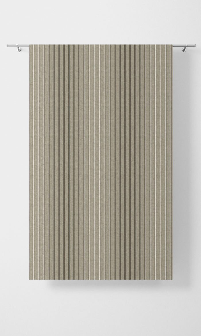 Geometric Print Pinch Pleat, Rod Pocket, Eyelet Curtains (Beige/ Brown)